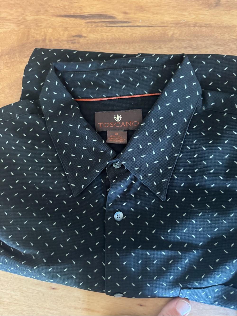Toscano, Luau, and Axis Men's Silk Blend Shirts Size XL Lot Of 3 - Picture 5 of 7
